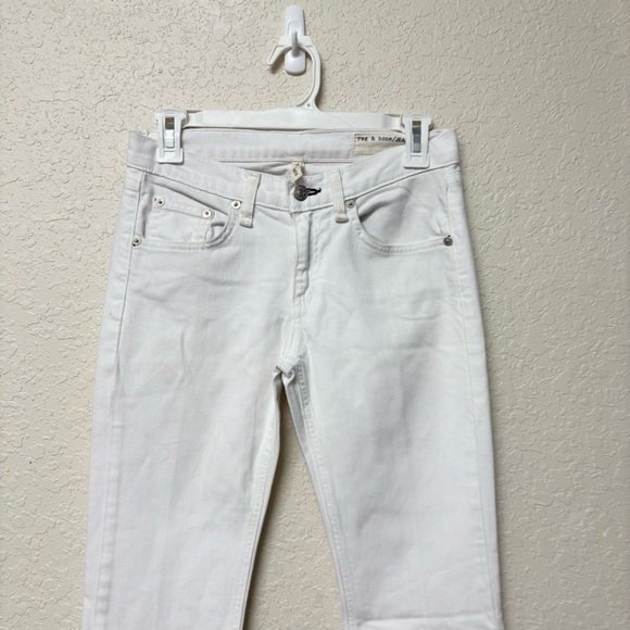 Rag & Bone Elephant Bell Flare Wide Leg Jeans White Women’s Size 26 - Picture 2 of 9
